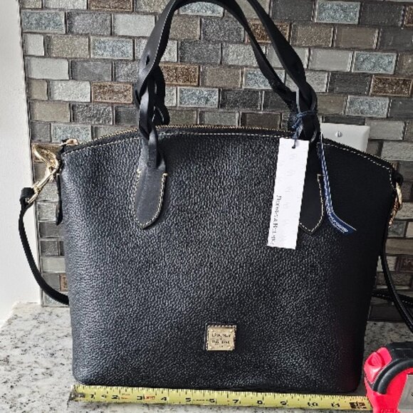 NWT Dooney & Bourke Black Celeste Satchel Purse - Picture 2 of 6